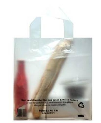 SAC 26X20X26/500 ANSE PLATE  "EFFET CALQUE (CTS 500)