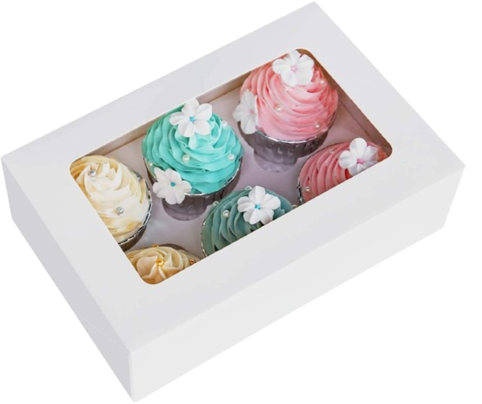 BOITE CUP CAKE 240X160X50 N°6  ( PQT DE 50 )
