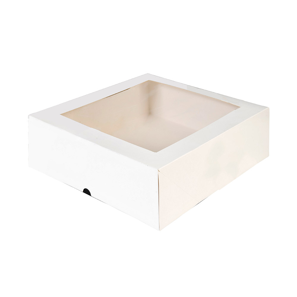 BOITE PATISSIERE 32X32X8 PQT 25 AVC F. 300G