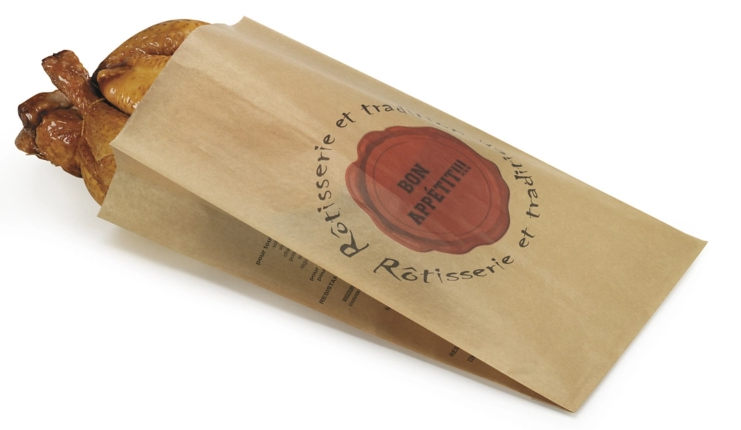 SAC POULET KRAFT BRUN +PP 20X35X8 /500 - 374205