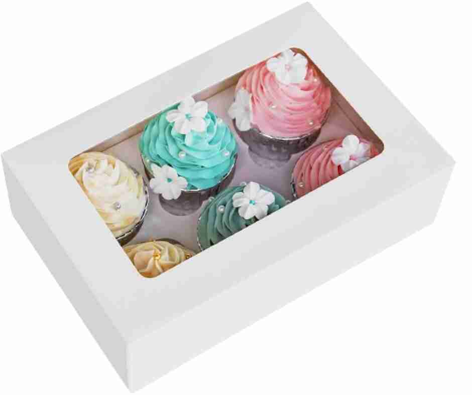 BOITE CUP CAKE 240X160X50 N°6  ( PQT DE 50 )