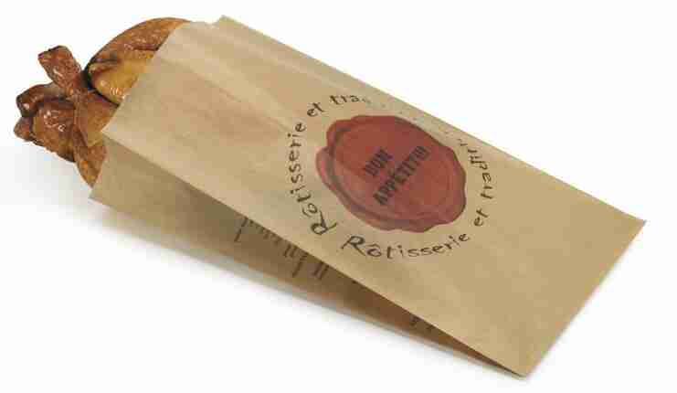 SAC POULET KRAFT BRUN +PP 20X35X8 /500 - 374205