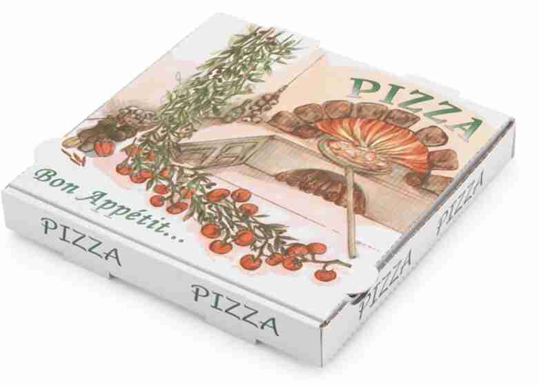 BOITE PIZZA OLIVE 31X31X3.5 /100 - 638506