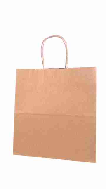SAC KRAFT BRUN 90g 25X27X13  TORSADES  cts de 300