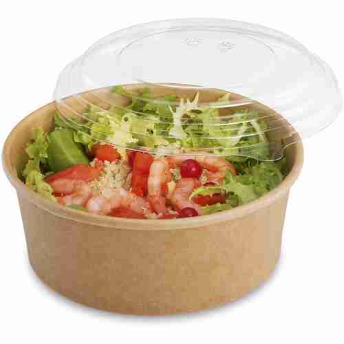 BOITE RONDE  1000ML + COUV PLASTIC CTS DE 600